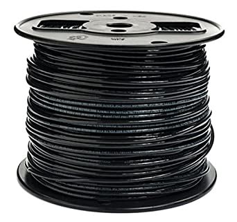 4 AWG Stranded THHN Black Wire - 50 Feet - 600 Volt 90C