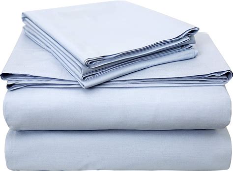 Bumble Luxury Percale 4 Piece Bed Sheet Set - 100% USA Grown Best Pima Cotton Sheets - Ultra Crisp, Smooth Finish Cooling Sheets - Classy Supima Cotton Sheets - King Size, Navy