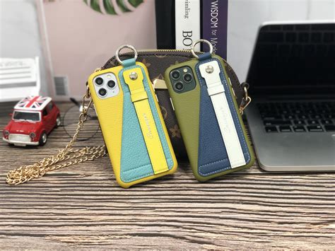 Cassenger Wonderful Series Leather Case Compatible with iPhone 11 Pro Max 2019- (Yellow & Beige)