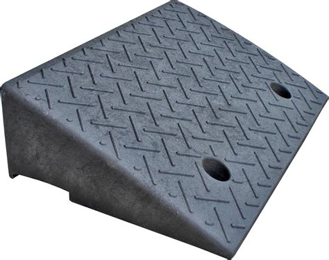 Electriduct 5.2" Heavy Duty Rubber Curb Ramp 20,000 lbs Weight Capacity (10 Tons)