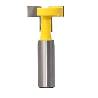 Best Cyber Monday 🔥 Eyech 1/2 Inch Shank T Slot Router Bit Set T Track Router Bit Set Slotting Cutter Woodworking Tool