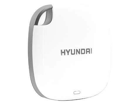 Hyundai 2TB Ultra Portable Data Storage Fast External SSD Pearl White, PC/MAC/Mobile- USB-C/USB-A, Dual Cable Included HTESD2048PW