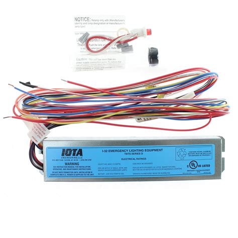Iota I-32 - Reduced Profile Emergency Backup Battery - 90 min. - Operates Most 2 ft. - 4 ft. single, Bi-Pin, T8 through T12 and 28W T5 lamps - 120/277 Volt
