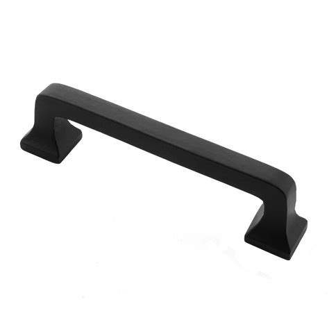 Iron Valley - 4" C2C Square Contemporary Cabinet Handle Pull - Solid Cast Iron (25 Pack)