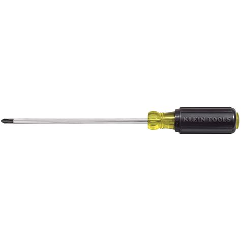 Klein Tools 603-10 Screwdriver Phillips #2, Non Magnetic Screwdriver with 10-Inch Round Shank, Cushion Grip