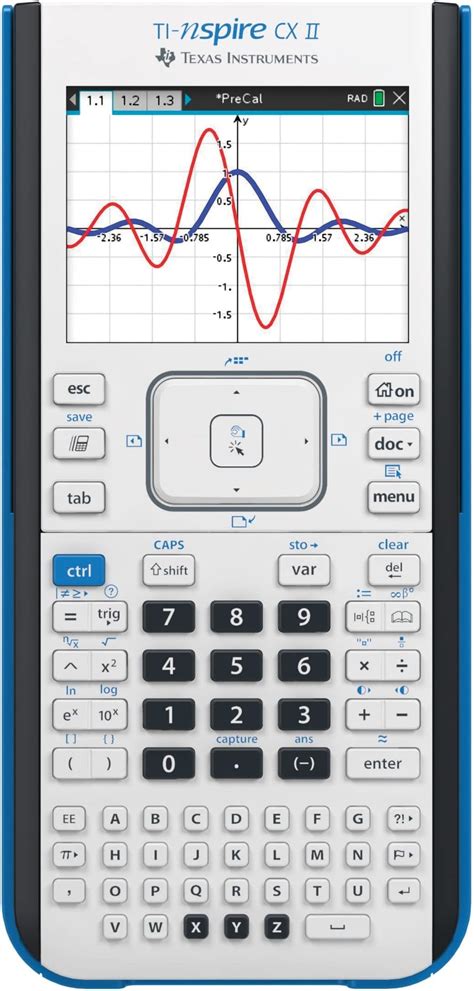 TI-Nspire CX II Color Graphing Calculator with Student Software (Renewed)