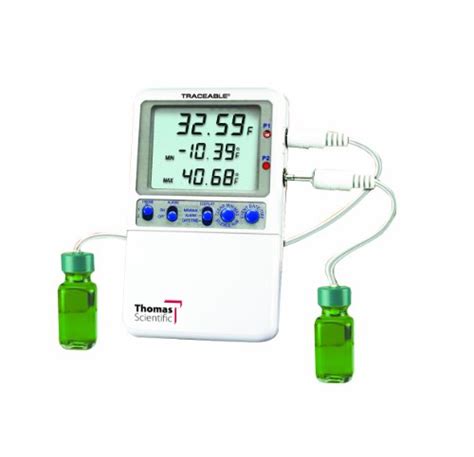 Thomas - 4239 Traceable Hi-Accuracy Refrigerator Thermometer, with 2 Bottle Probe, -58 to 158 degree F