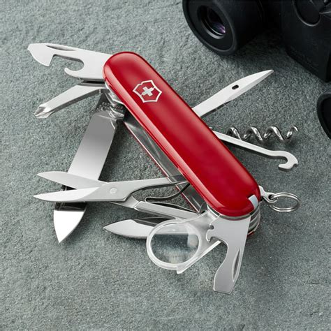 Victorinox Swiss Army Explorer Pocket Knife (Black)