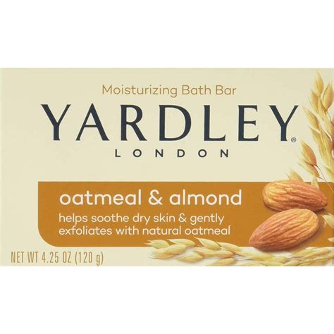 Yardley London Oatmeal and Almond Naturally Moisturizing Bath Bar, 4.25 oz. (Pack of 24)
